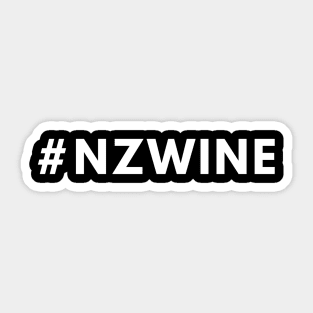 New Zealand Wine #nzwine - Hashtag Shirt Sticker